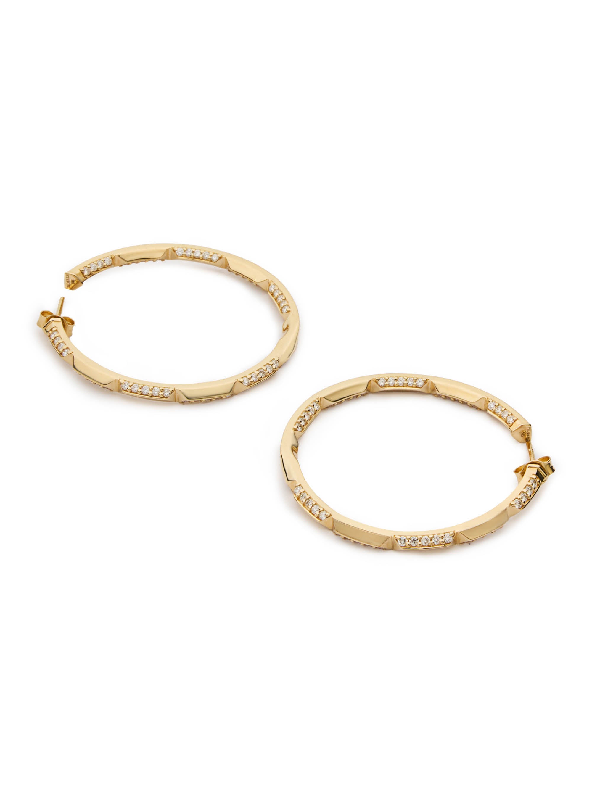 Brilliant Orbis Hoop Earrings