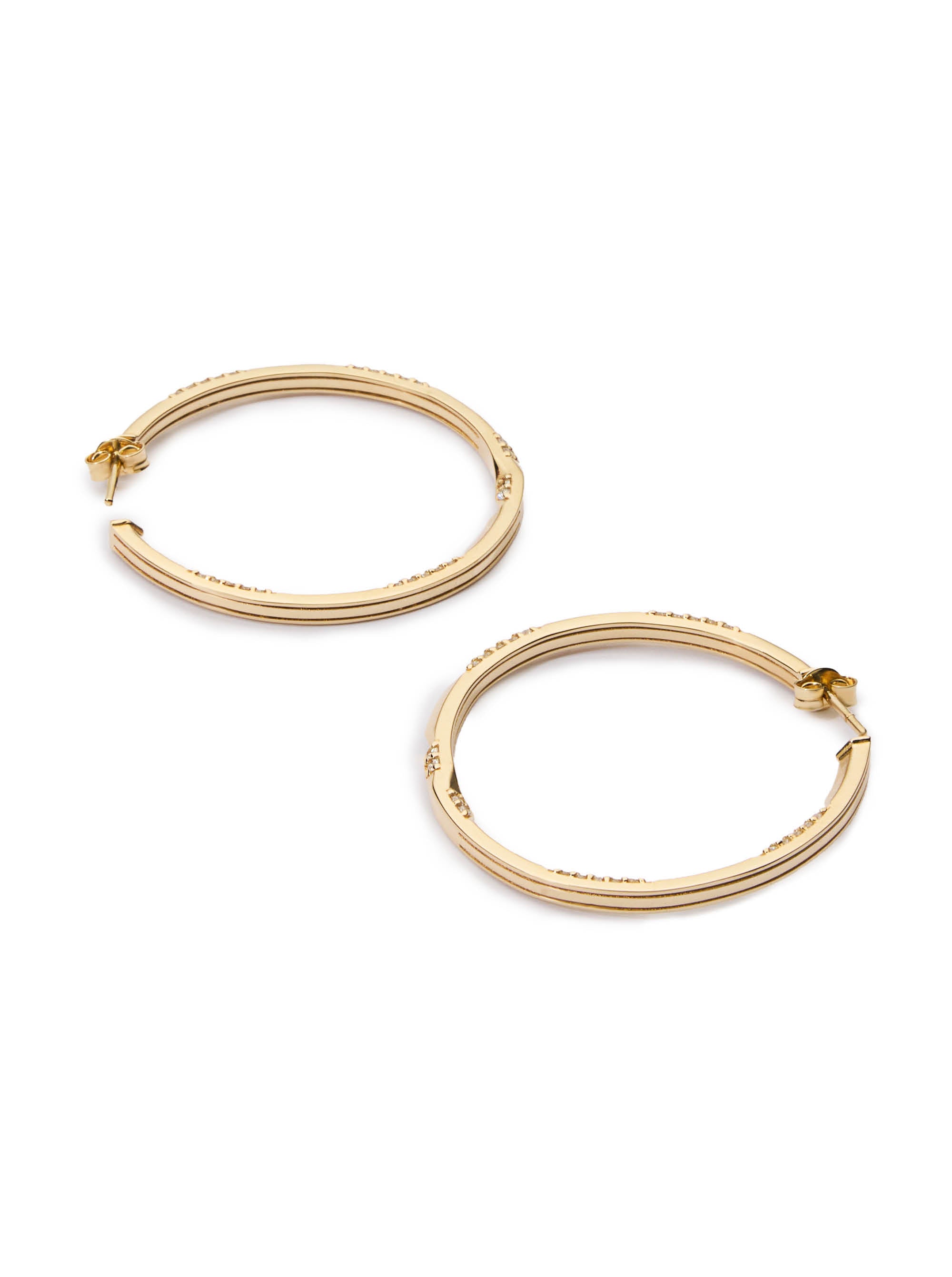 Brilliant Orbis Hoop Earrings