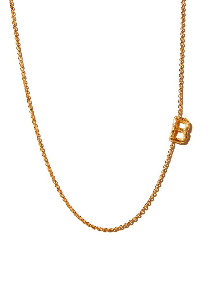 Sideways Alphabet Necklace - Large