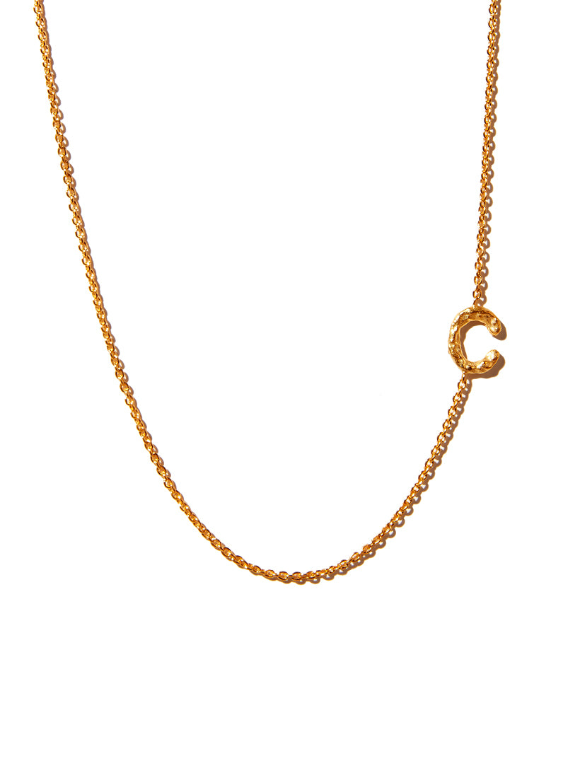 Sideways Alphabet Necklace - Large