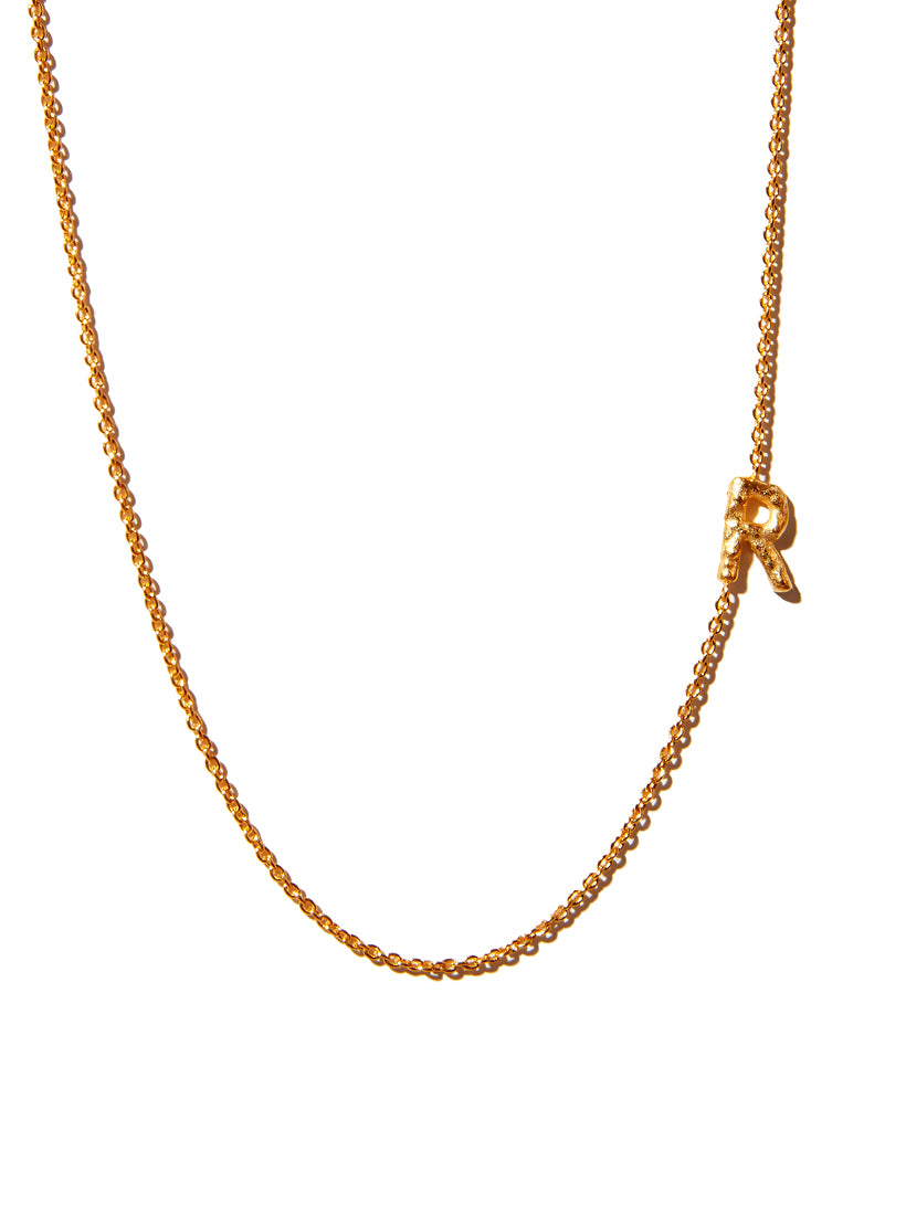 Sideways Alphabet Necklace - Large