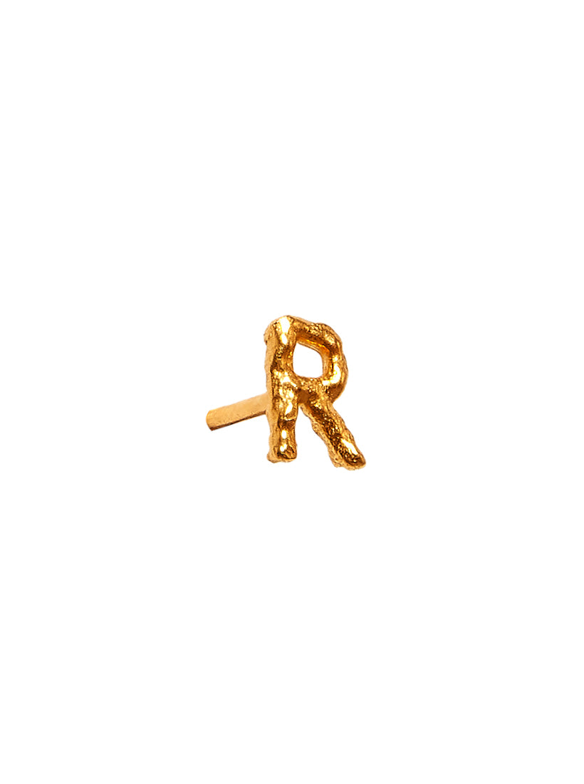 Alphabet Stud Earring - Small