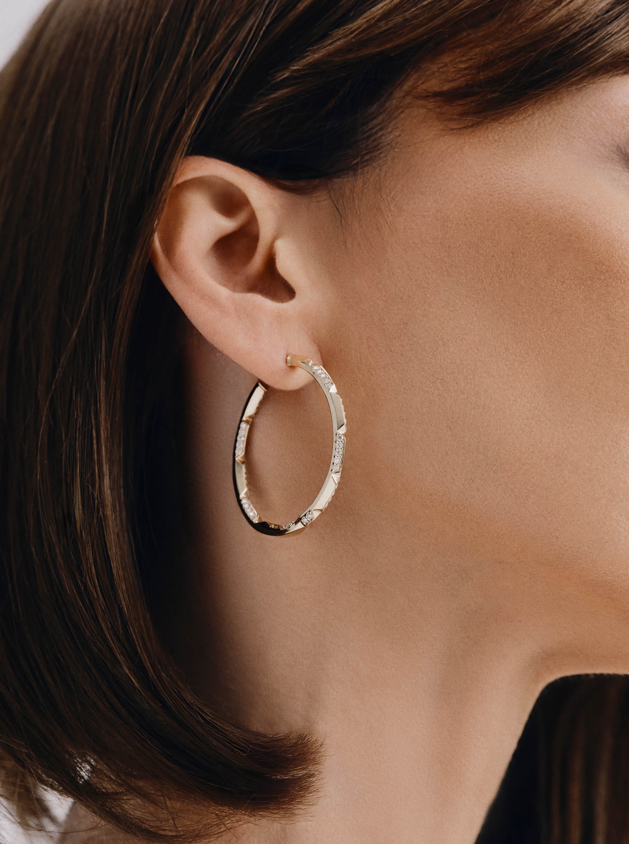 Brilliant Orbis Hoop Earrings