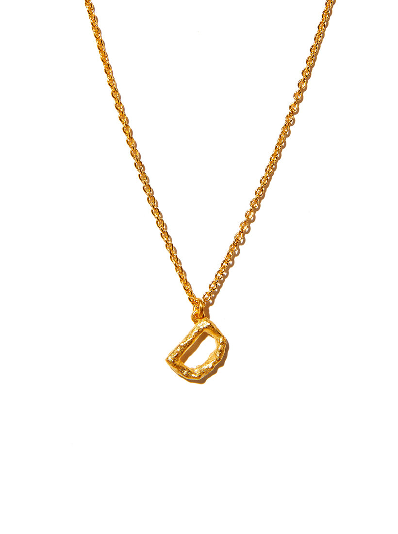 Alphabet Pendant Necklace - Large