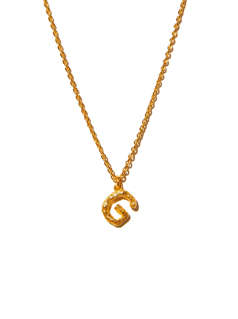 Alphabet Pendant Necklace - Large