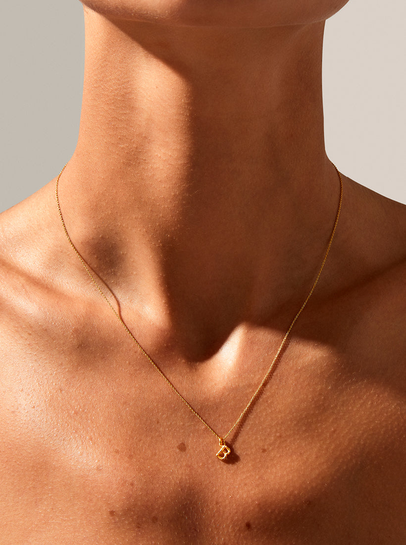 Alphabet Pendant Necklace - Small