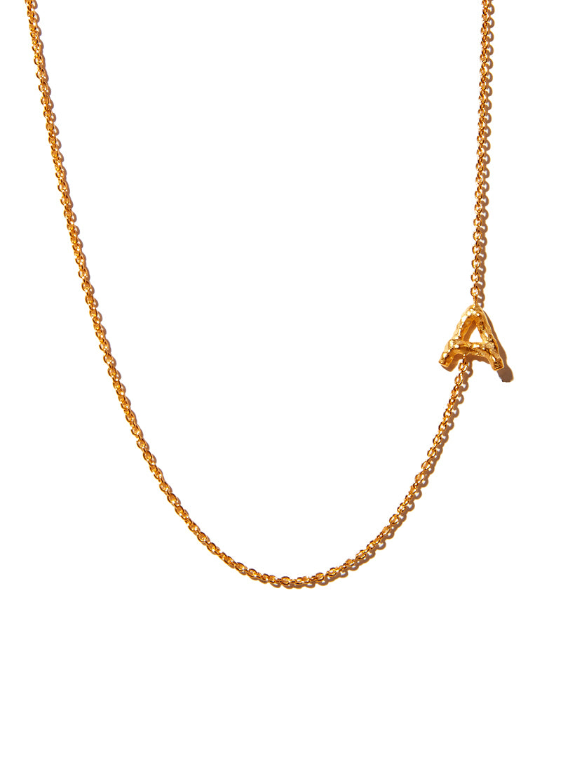 Sideways Alphabet Necklace - Large