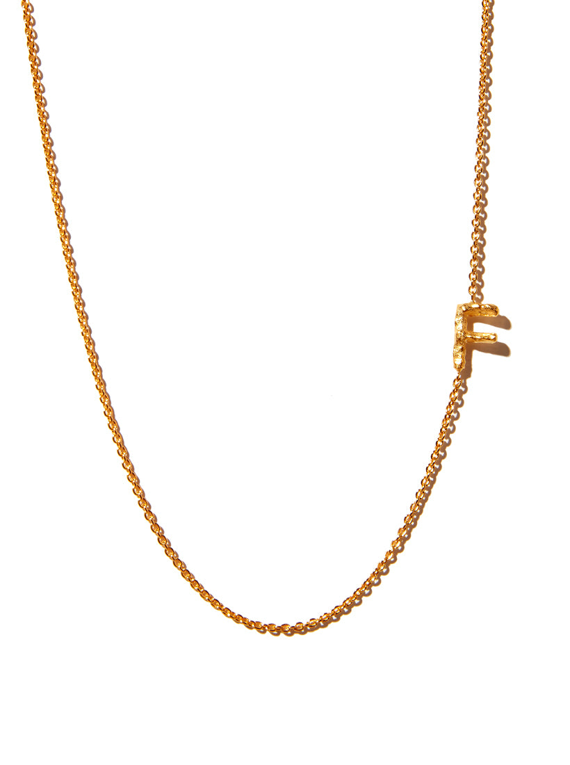 Sideways Alphabet Necklace - Large