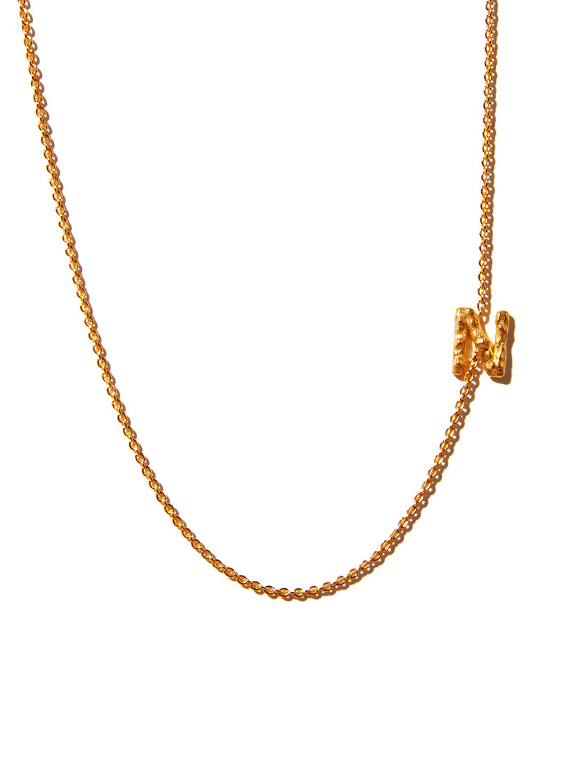 Sideways Alphabet Necklace - Large