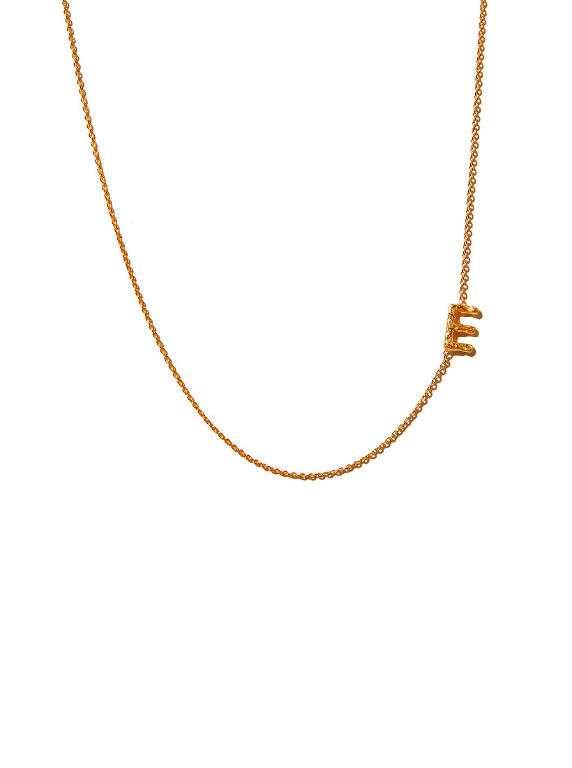 Sideways Alphabet Necklace - Medium