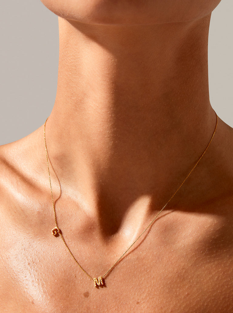 Sarah and sebastian petite letter necklace on sale